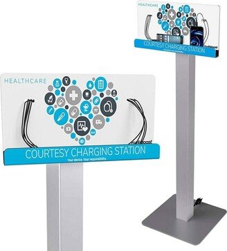 KwikBoost 8 Device Freestanding Charging Station - Healthcare Graphic