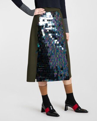 Sequined Midi Skirt