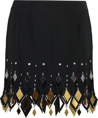 Embellished Mini Skirt-AB