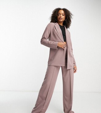 Tall jersey slouchy suit blazer in mink