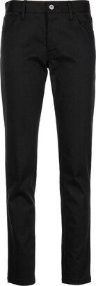 Buttoned Slim-Fit Trousers-AA