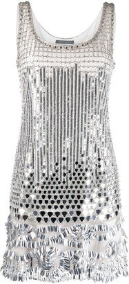 Sequin-Embellished Minidress