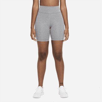 Women's One Mid-Rise 7 Biker Shorts in Grey