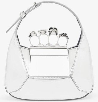 Women's The Jewelled Hobo Mini Bag In Silver-AA
