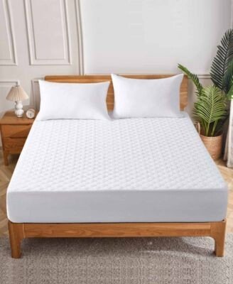 Water Resistant Four Leaf Quilted Fitted Mattress Protector 18 Deep Collection