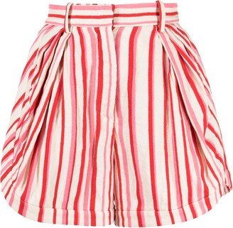 Tailored Runner stripe-print shorts