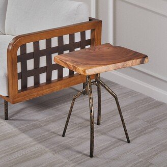 Hausfame Side Table with unique wood grain surface