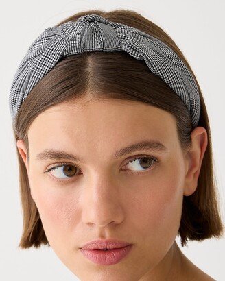 Knot headband in tweed