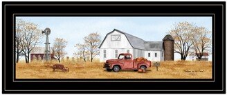 Autumn on Farm by Billy Jacobs, Ready to hang Framed Print, Black Frame, 27