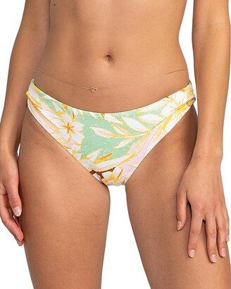 Beach Classics Strappy Hipster Bikini Bottoms (Quiet Green Coast 2 Coast) Women's Swimwear