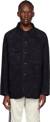 Black Papillon Denim Jacket