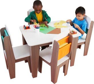 Pocket Storage Kids' Table and Chair Set