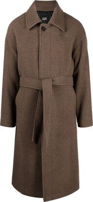 STUDIO TOMBOY Belted-Waist Single-Breasted Coat