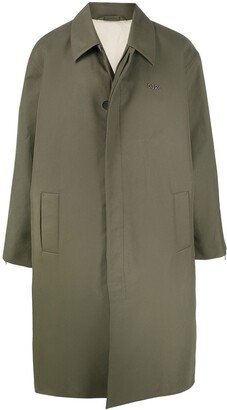 Logo-Plaque Trench Coat