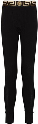 Greca cotton leggings