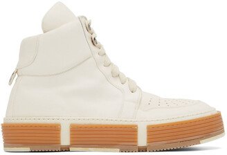 White Basket High-Top Sneakers