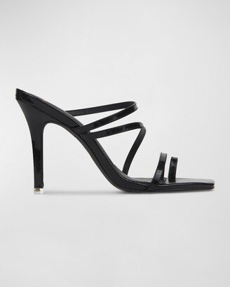 Cindy Strappy Stiletto Slide Sandals