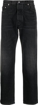 Arr Tab logo-patch tapered jeans