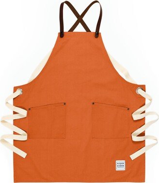 Risdon & Risdon Studio Cross Back Apron - Burnt Orange