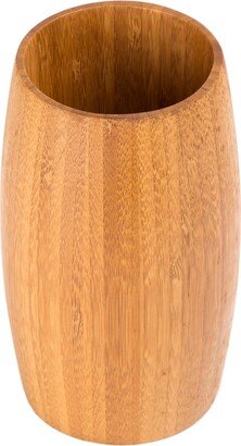 Bamboo Barrel Shaped Tumbler - Brown