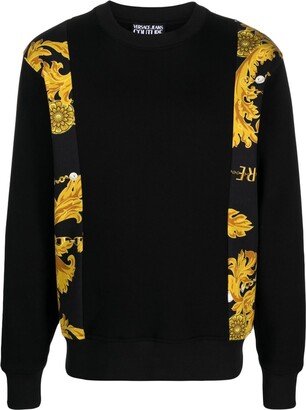 Baroque-Pattern Cotton Sweatshirt