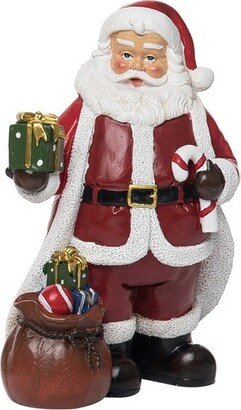 Resin 6.7 in. Multicolored Christmas Jolly Santa Figurine