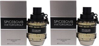 Spicebomb by Viktor and Rolf for Men - 1.7 oz EDT Spray - Pack of 2