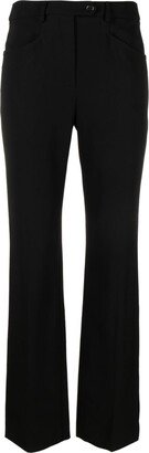 Mid-Rise Straight-Leg Trousers-CB