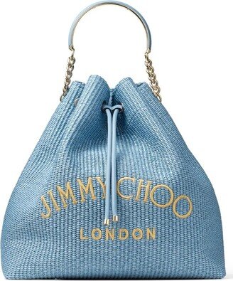 Smoky Blue Maxi Bon Bon Bucket Bag