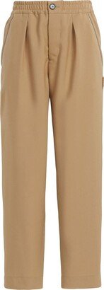 Straight-Leg Wool Trousers-AQ