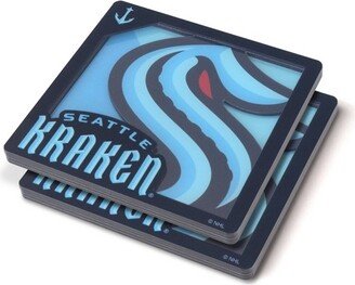 NHL Seattle Kraken 3D Logo Series Coasters