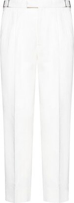 Buckle Detailed Cropped Trousers