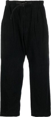 Straight-Leg Cropped Trousers-BA