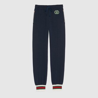 Cotton jersey track bottoms