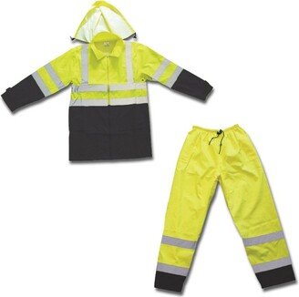 Forester Hi-Vis Insulated Bomber Jacket - Safety Green - 2X