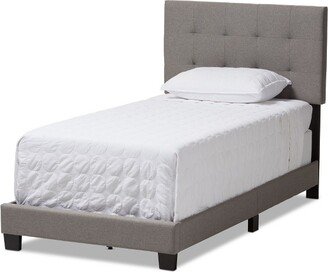 Twin Brookfield Modern and Contemporary Fabric Upholstered Bed