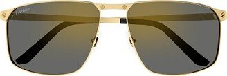 Rectangle Frame Sunglasses-BO