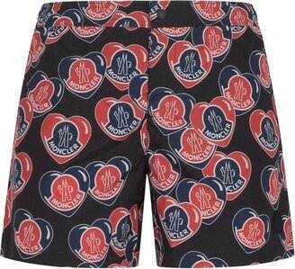 Moncoeur Print Swim Shorts