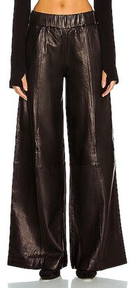 Wide Leg Trouser in Black