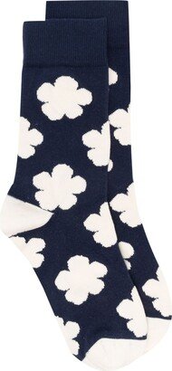 Floral-Print Ankle Socks