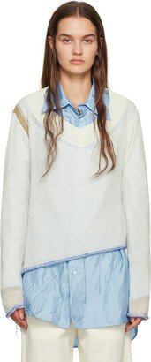 Off-White V-Neck Sweater-AC