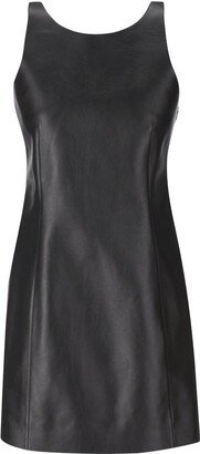 Sleeveless Leather Dress