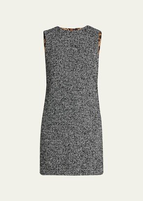 Tweed Sleeveless Mini Dress