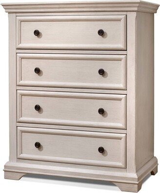 Sorelle Portofino 4 Drawer Dresser - Brushed Ivory