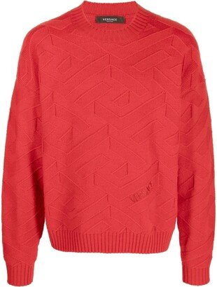 Textured Virgin Wool Jumper-AA