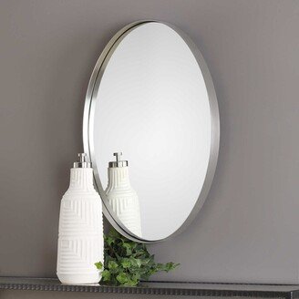 Pursley 30 X 20 W Oval Glam Contemporary Inset Vanity Wall