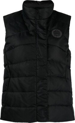 Freestyle logo-appliqué padded gilet