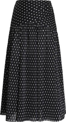 Pleated Midi Skirt-BI