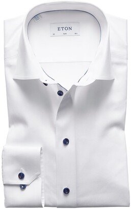 Men's Slim Fit Twill Dress Shirt-AE