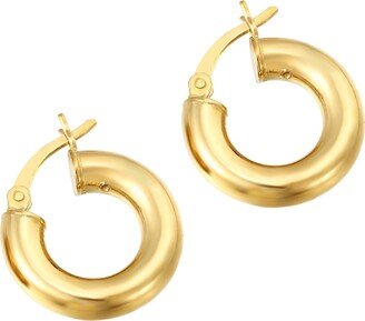 Seol + Gold 22Ct Gold Vermeil 14Mm Thick Creole Hoops